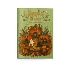 Pumpkin Town Watercolor Painting Activity Book, Cute Autumn & Halloween Themed Coloring Pages, Creative Art Practice For Home, Classroom And Holiday Gifts - Coloring as a Hobby - View 18