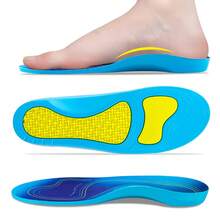 3ANGNI 1 Pair Unisex Comfortable Shock-Absorbing Sports Insoles, Suitable For Work, Standing All Day, Sports And More - Blue - View 2