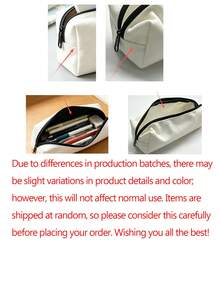 Campus Style Polka Dot Pencil Case/Stationery Storage Bag - Multi-Functional Large Capacity Design, Suitable For Storing Office Supplies, Creative Multi-Purpose Pen Holder Or Portable Travel Makeup Bag, Ideal For Students, Teachers, Back To School Season, Learning Supplies, Teacher's Day Gift, School Essentials, Back To School Must-Haves, Suitable For Office And Home Settings. (Pattern Printing Random, Please Refer To The Actual Product) - Multicolor - View 10