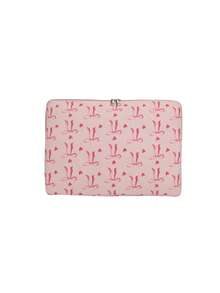 Laptop Case Solid Color Minimalist Luxury Multi-Size Laptop Tablet Storage Bag Computer Bag - Pink - View 1