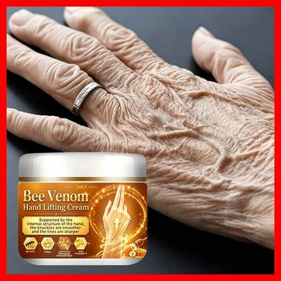 Bee Venom Hand Lifting Cream, Contains 65% Urea, Avocado, Vitamin E, Lactic Acid, Improves Pigmentation, Smooths Hand Lines, Firms And Lifts Skin, Gently And Effectively Nourishes Hands, Brightens Hands