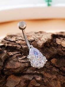 1pc Summer Sexy Beach Vacation Navel Piercing Body Jewelry Accessory - Silver - View 2