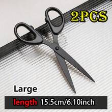 Multifunctional Black Stainless Steel Handmade Scissors, Smooth And Sharp Blade, Practical And Durable Manual Scissors, Suitable For DIY Art Creation, Office Desk Use, School Learning And Various Home Cutting Scenarios - Multicolor - View 10