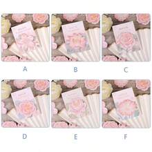 180 Sheets 6 Packs Assorted Chinese Style Floral Sticky Notes, Self-Adhesive Paper Flower Pattern Memo Pads, Decorative Adhesive Notes For Spring Wedding Party Decoration DIY Craft Stationery Supplies - 180 Sheets / 6 Packs - View 4