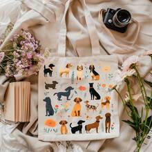 Kids Shoulder & Tote Bags - Aesthetic Dog Tote Bag - View 4
