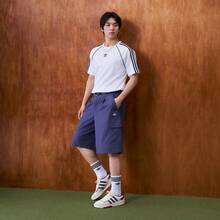 Adidas SST Tee Casual Knit Sports Short Sleeve T-Shirt Relaxed Fit Pullover Top Men's KY2871 - White - View 3