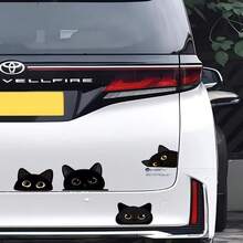 Black Cat Peeking Vinyl Car Decal Sticker, Waterproof, Suitable For Furniture, Car Body, Windows, Bumpers, Rear Windshield, Laptop, Suitcase, Walls, Scratch Cover, Creative Car Sticker For Car, Motorcycle, Electric Vehicle - Multiple Styles - View 10