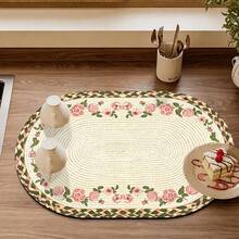 Kitchen Dish Drying Mat, Home Dining Table Mat, Absorbent Mat, Countertop Dish Mat, Bowl & Plate Drying Mat, Coffee Mat, 3.6mm Thickness - Colorful Woven - View 7