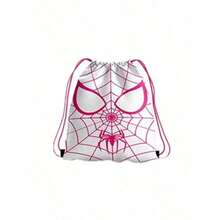 Disney 3pcs Spider-Man Drawstring Backpack Bag, Portable Storage Bag, Polyester Hand-Carry Drawstring Bag, Outdoor Backpack, Reusable Storage Bag, Suitable For Daily Use, Gifts, Weddings And Party Favors | Canvas Material With Adjustable Drawstring, Perfect For Storing Clothes, Underwear And Shoes, Also Suitable For Handmade DIY, Bridal Shower Gifts And Display Packaging! - A - View 6
