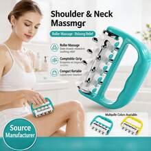 1‑Pack Fat‑Burning Massage Fascia Roller, Deep Tissue Muscle Relaxation Tool, Body & Leg Massager Fitness Equipment For Women - A - View 3