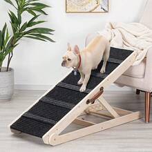 Adjustable 6 Heights Dog Pet Ramp Foldable Stairs Non-Slip Ramp For Car Bed Sofa - UK-c402601 - View 6
