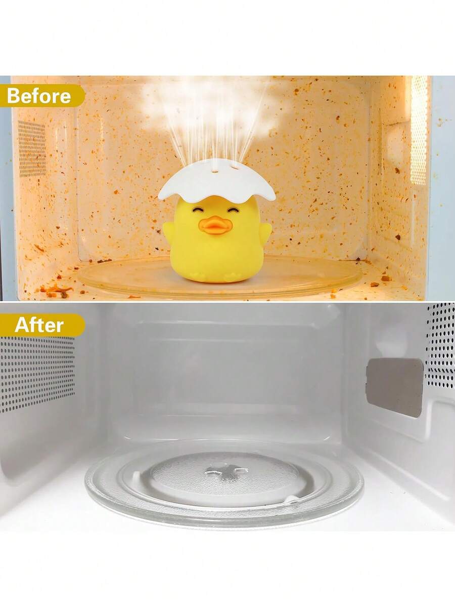 Pembersih Uap Microwave, Pembersih Microwave Bebek untuk Bagian Dalam, Kuning | Cukup Tambahkan Cuka dan Air, Kurangi Waktu Pembersihan Hingga Setengahnya, Hadiah, Aksesoris Dapur, Peralatan Rumah Tangga. - beraneka warna - View 1