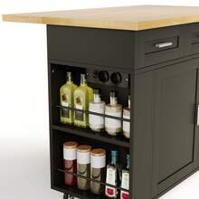 Mobile Storage Islands - Black - View 6