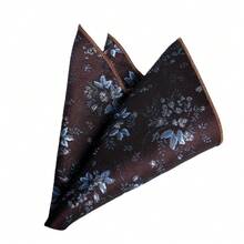 1pc Solid Color Men's Pocket Square, Suit Formal Business Executive Foldable Dense Hem Square Jacquard Woven 23cm New Style - Multicolor - View 4