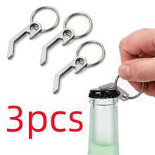 1/2/3pcs Mini Bottle Opener Keychain, Portable Pocket Beer Opener, Lightweight Key Ring Tool, Suitable For Camping, Travel, Outdoor Activities And Daily Home Use - Multicolor - View 10