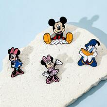 1pc Disney Cute Cartoon Creative Personality Mickey Minnie Metal Badge Donald Duck Brooch Accessory Pin - View 6