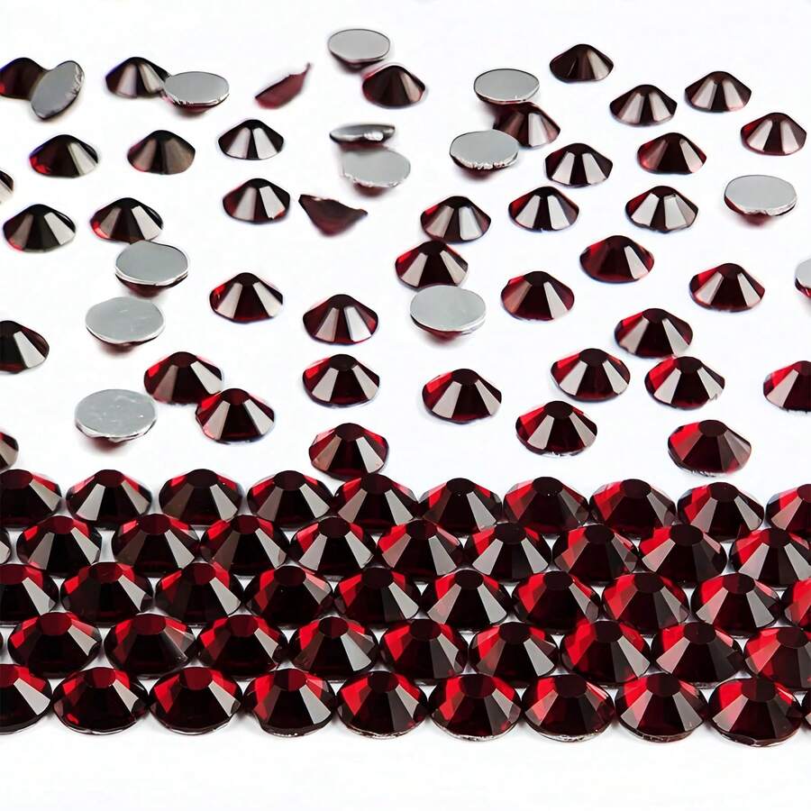 High Quality SS0-SS50 1mm-10m Crystal Colorful Hotfix Rhinestones, Flat Back Crystal Rhinestones, Iron-On Rhinestones, For Clothing, Fabric, Dresses, Bags, Shoe Decor