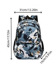 2026 Summer New Outdoor Travel Camouflage Pattern Lightweight Large Capacity Casual Oxford Cloth Backpack - Multicolor - View 4