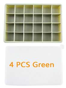 1pc Ice Cube Tray, Silicone Ice Mold, Large Capacity, Covered, Square Shape, Easy Release, Convenient Ice Maker, Sealed Packing, Accessory, Kitchen Gadget - Multicolor - View 22
