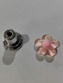 2/1pc Elegant Flower-Shaped Toilet Flush Button, Drill-Free Installation, Suitable For Bathroom Decor - Multicolor - View 11