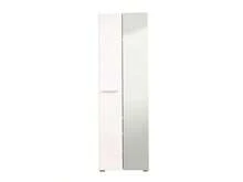 Dmora Griante - Guardaroba 2 Ante, 60x193h cm Bianco, Appendiabiti - Bianco - Visualizzare 6