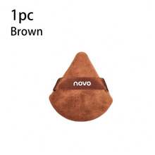 NOVO 1/3pcs Triangular Velvet Makeup Puffs, Soft & Fluffy Puff, Flocked Powder Puff For Loose Powder, Compact Powder, Mineral Powder, Body Powder, Reusable & Washable, Double-Sided Makeup Sponge, Designed For Under Eyes And T-Zone, Beauty Makeup Tools - Multicolor - View 8