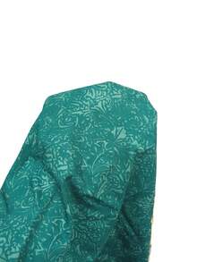 Allover Print Lapel Front Button Casual Vacation Shirt Spring Elegant - Dark Green - View 6