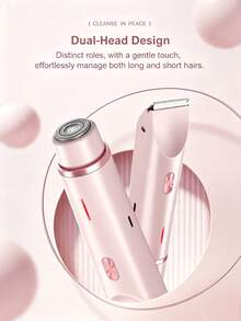 SKYWORTH 400mAh 2-In-1 Dual Head Electric Shaver For Women, Portable Travel Razor For Face, Bikini, Legs, Rechargeable, Compact And Lightweight - View 6