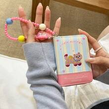 貓咪串珠吊飾卡夾！女款手風琴式卡包 大容量 - 彩色 - 查看 2