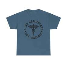 Fund Healthcare Not  Free  Stop The Genocide Stop Funding Genocide T-Shirt Gift - 黑色 - 查看 6