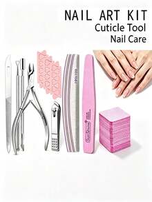 Manicure & Pedicure Tool Set, Stainless Steel Nail & Cuticle Trimming Set, Professional Nail File & Foot Rasp, Home & Salon Nail & Foot Care - Hand and Foot Care Tools - View 2