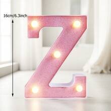 1pc 16cm/6.3in Pink Letter Light, Battery Powered LED Letter Light, Number Light Board, Suitable For Children's Room Decoration, Wedding, Birthday Party Decoration Light, Home And Room Decoration Letter Light, Christmas Halloween Decoration Letter Light - Pink - View 35