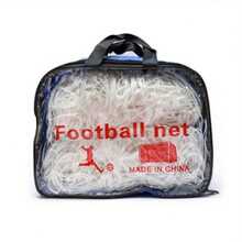 Soccer Goal Replacement Net - Shock-Resistant Foldable Portable Soccer Net With Reinforced Edges And Sturdy Frame Design, Includes Goal Posts - Durable For Training And Match Use, Suitable For Clubs And Professional Teams - Easy To Store And Transport (2pcs/Pack) - White - View 6