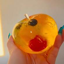 1pc Fruit Squeeze Toy, Realistic Apple Stress Relief Toy, Creative Banana Squeeze Ball, Handmade Popular Item - Multicolor - View 6