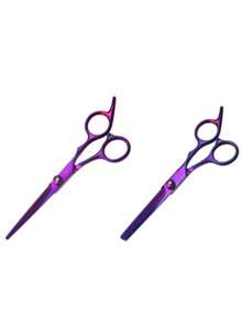 Hair Shears, Professional Hairstylist Scissors, Thinning Shears, Hair Blending Scissors, Razor Scissors, Professional Hair Salon Accessories - Multicolor - View 11
