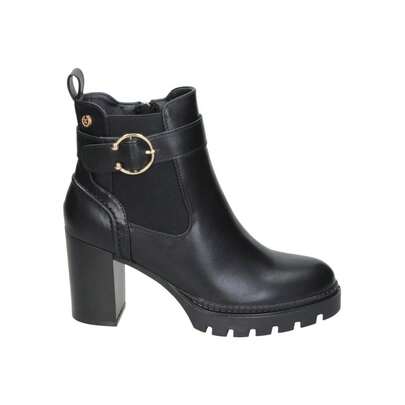 XTI | Women's XTI Heeled Boots – Stylish Black Boots – Side Zipper Boots – High Heel With Platform – Comfortable And Versatile – Model 146044