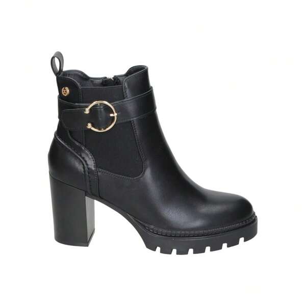 XTI | Women's XTI Heeled Boots – Stylish Black Boots – Side Zipper Boots – High Heel With Platform – Comfortable And Versatile – Model 146044