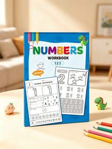 32-Page Digital Cognition Practice Book, School Teaching Tracing Book, Pen Control Training Tracing Book, Number Writing Calligraphy Notebook, School Stationery, Learning Supplies, Student Reward Coloring Book, Learning Math Numbers 0 To 112, Suitable For Preschool To Primary Transition Daily Handwriting Practice, Back To School Essential - Multicolor - View 11