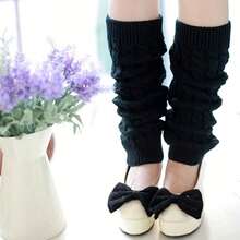 1 Pair Women's Stirrup Leg Warmers, Slouchy College Style, Versatile Spring/Autumn/Winter Fashion Knitted Minimalist - Multicolor - View 4
