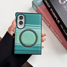 1pc Popular Magnetic Business Foldable Phone Case, Lightweight, Shockproof, Anti-Slip, Smart Phone Case With Wireless Charging Hole, Phone Case, Multiple Colors Available, Gift For Boys, Gift For Girls, Back To School Gift, Foldable Phone Case, Fashionable Phone Cover, Designed To Protect Foldable Phones, Suitable For Galaxy Z Fold8, Galaxy Z Fold8Ultra - Multicolor - View 8