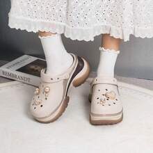 Crocs Hollow Out Clogs Little Dolphin Retro Clogs 212811-2PL - Off-white - View 4