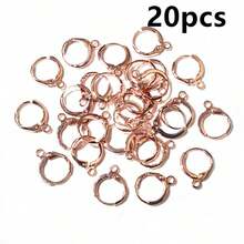 20pcs 14x12mm Thick French Earring Hooks Wire Clips Bronze Gold Silver Color DIY Jewelry Making Findings Accessories - Earring Hooks - View 15