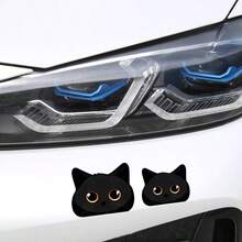 Black Cat Peeking Vinyl Car Decal Sticker, Waterproof, Suitable For Furniture, Car Body, Windows, Bumpers, Rear Windshield, Laptop, Suitcase, Walls, Scratch Cover, Creative Car Sticker For Car, Motorcycle, Electric Vehicle - Multiple Styles - View 5