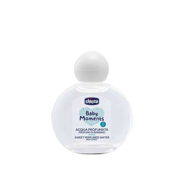 Chicco Baby Moments Água Perfumada Suave 0m+ 100ml (3.38floz) - Fragrância doce, Pele sensível