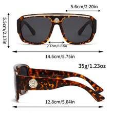 Vintage Rounded Rectangular Plastic Sunglasses, Unisex. With Sun Protection Function, Suitable For Street Photography, Dating, Parties, Outdoor Travel. - Grey - View 4