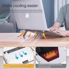 Adjustable Laptop Stand Keyboard Stand Foldable Computer Stand With Non-Slip Base, Adjustable Keyboard Stand Suitable For Computer Keyboard And Laptop 2 Height Settings Portable Laptop Cooling Creative Floating Stand Height Adjustable Mini Invisible Folding - View 6