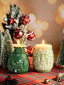 Christmas Lucky Bag Aromatherapy Candle Silicone Mold DIY Christmas Gift Bag Aromatherapy Plaster Decoration Ornament, Homemade Aromatherapy Candle Plaster Home Decor DIY Handmade Mold - Christmas Lucky Bag Scented Candle Silicone Mold - View 4