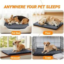 2026 Winter New Warm Dog Mat, Multiple Sizes Available, Suitable For Large, Medium And Small Pets, Cat Mat, Dog Mat, Dog Bed, Cat Bed - Grey - View 4