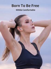 TWS True Wireless Bluetooth Earbuds, HiFi Stereo Headphones, Noise Cancelling Sports Earphones With Microphone, Compatible With Smartphones - White - View 5