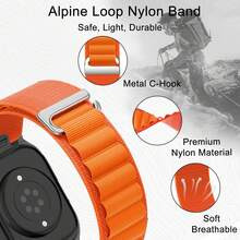 6pcs Trail Loop+Alpine Loop, Compatible With Apple Watch Bands 38/40/41/42/44/45/43/47/46/49mm, Unisex, Sports Nylon Elastic Wristbands, Suitable For Apple Watch Series 12 11 10 9 8 7 6 5 4 11 Ultra/SE 3 2 - 42/44/45/46/49mm - View 4